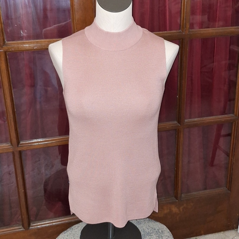 BANANA REPUBLIC Sweater Knit Sleeveless Mockneck Tunic